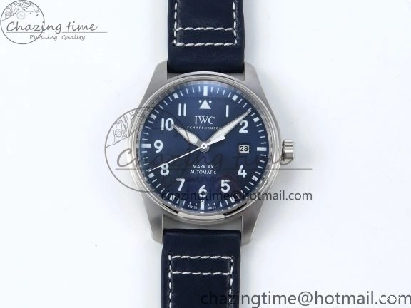 MIROTIME 0401 DailyWear Pilot Mark XX BLSF 1:1 Best Edition Blue Dial on Blue Leather Strap MIYOTA 7022